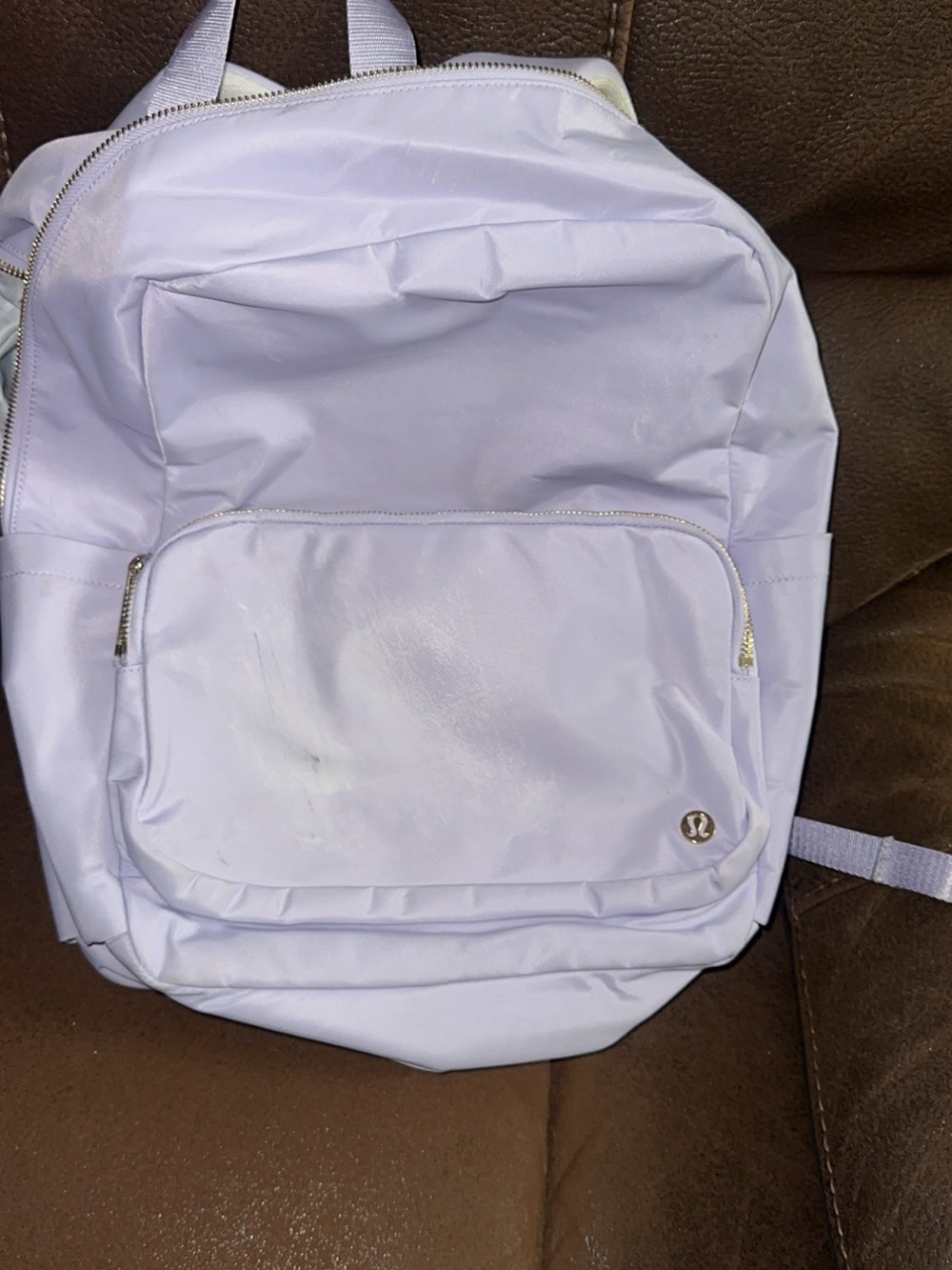 Lululemon Light Lavender Backpack with Front Pocket